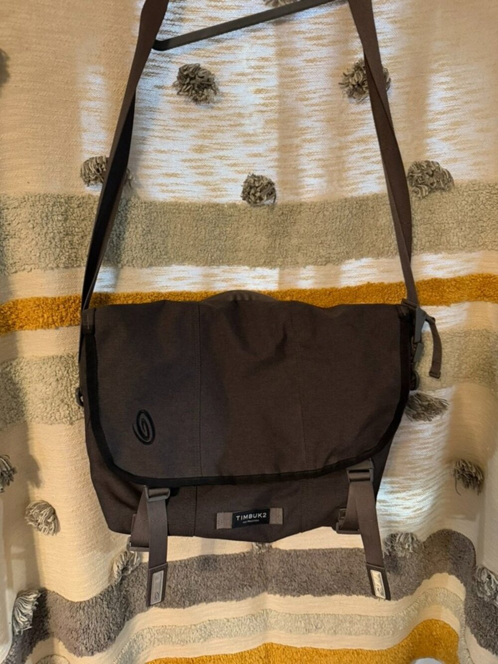 Timbuk2 Flight Classic Messenger Bag Brown Cordura Laptop Briefcase Crossbody